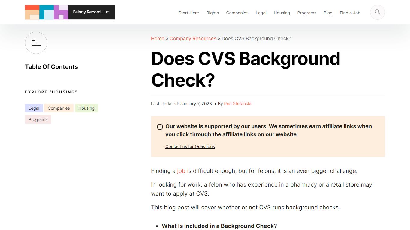 Does CVS Background Check? | Felony Record Hub