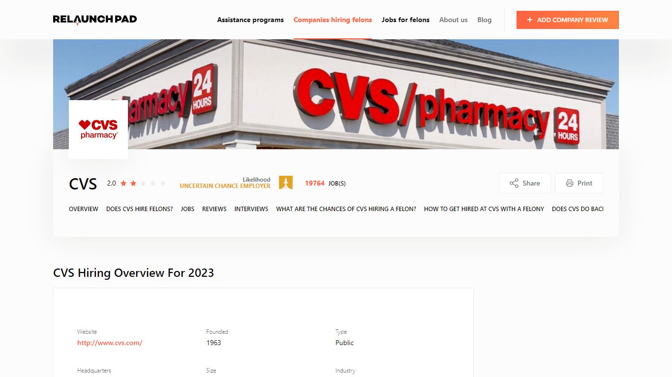 Does CVS Hire Felons in 2023? Everything You Need to Know - Relaunch Pad